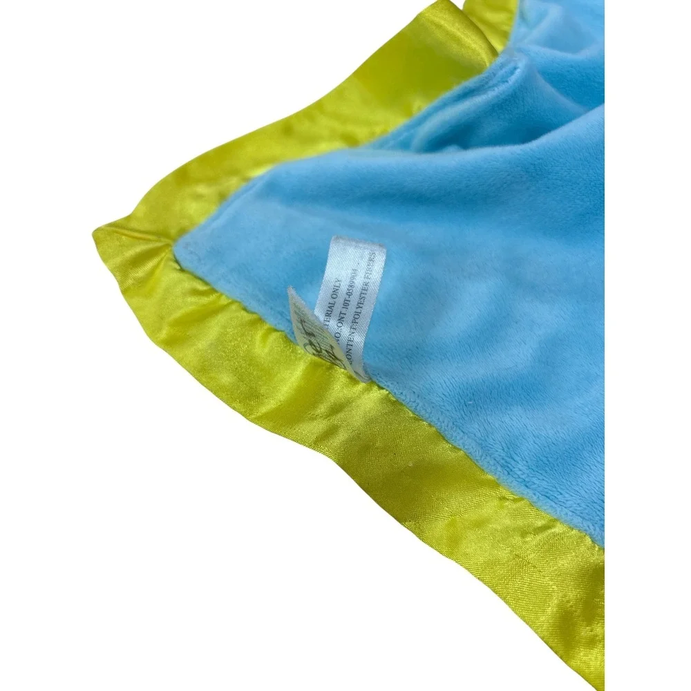 Goodnight Moon Bunny Security Blanket Lovey Blue Yellow Stars Moon‎ Plush